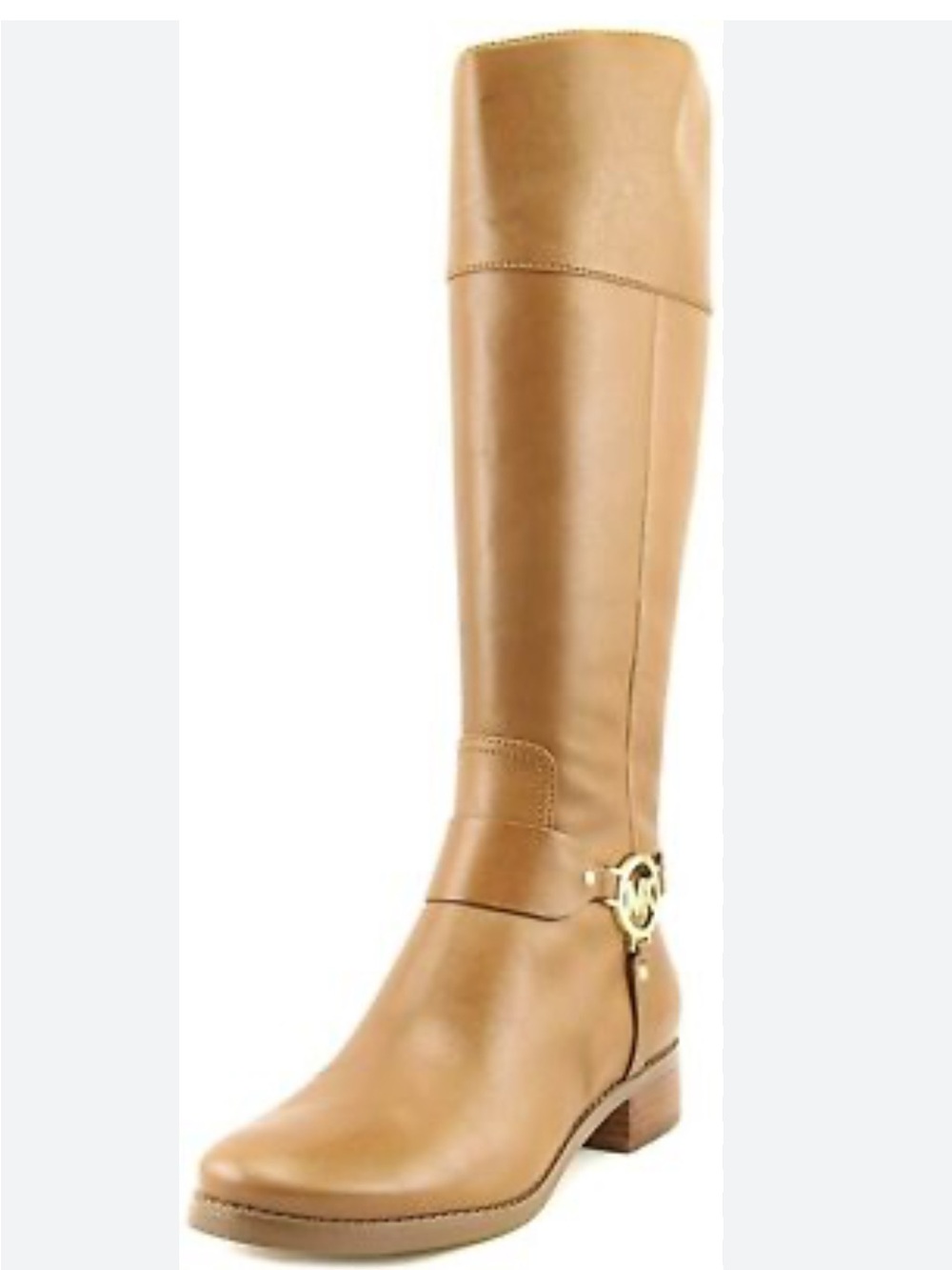 Michael Kors Leather Fulton Harness Tall Riding Boots